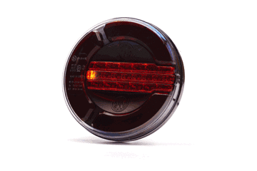 WAS W153 DD Rear stop tail dynamic indicator BlackLED Rear LightWASSRH Lighting