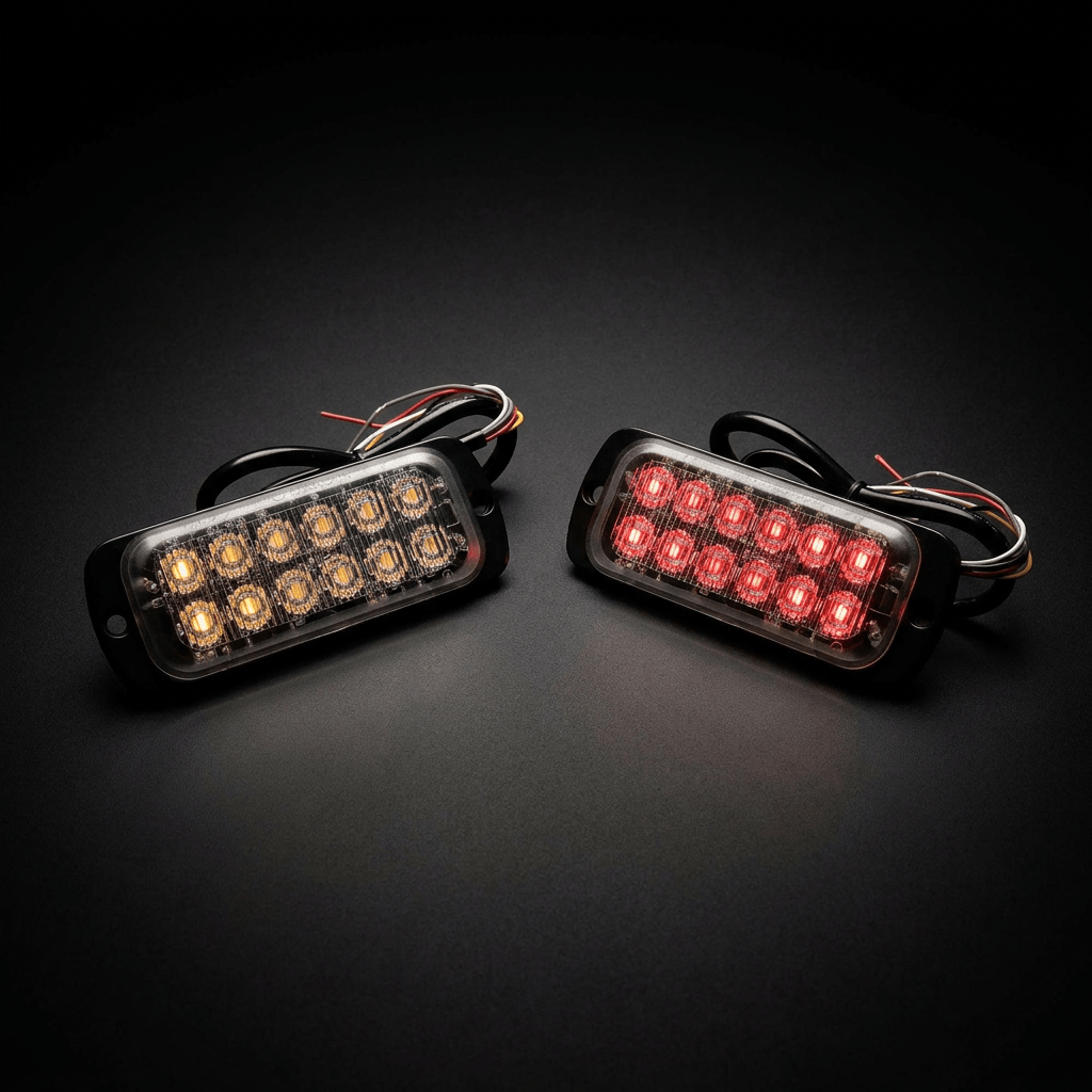 12H709 12 - way LED hazard warning lightLED warning light12H709-AVSWDSRH Lighting