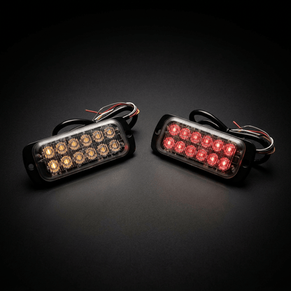 12H709 12 - way LED hazard warning lightLED warning light12H709-AVSWDSRH Lighting