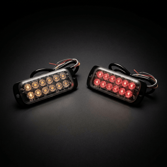 12H709 12 - way LED hazard warning lightLED warning light12H709-AVSWDSRH Lighting