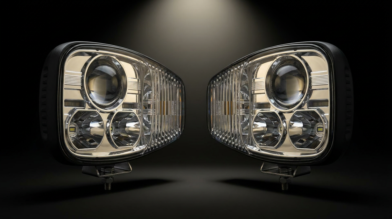 LED Auxiliary headlight assembly "Economy" version (sold in pairs)