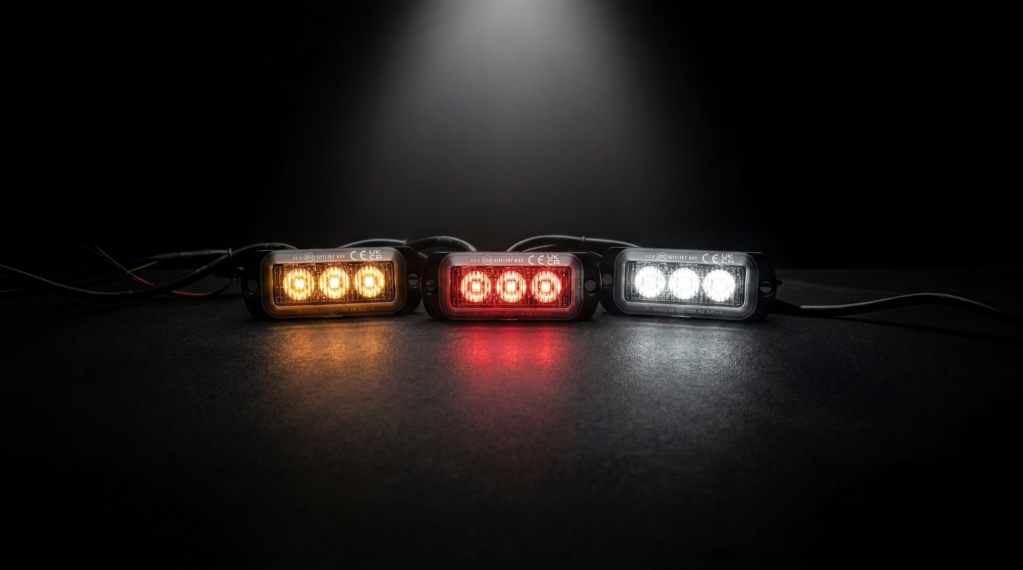 3H709 3-way LED  hazard warning light