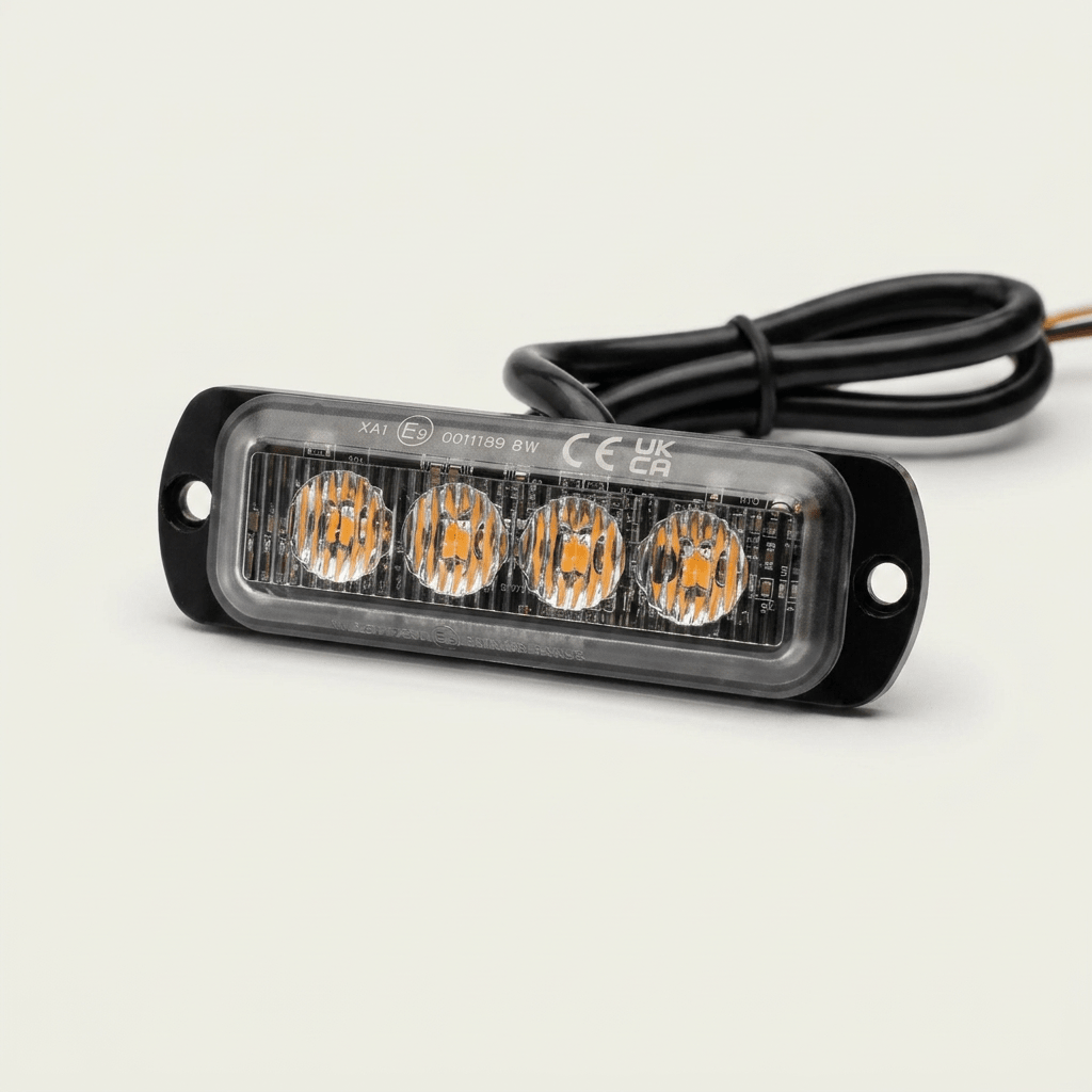4H709 4 - way directional LED hazard warning lightLED warning light4H709-AVSWDSRH Lighting