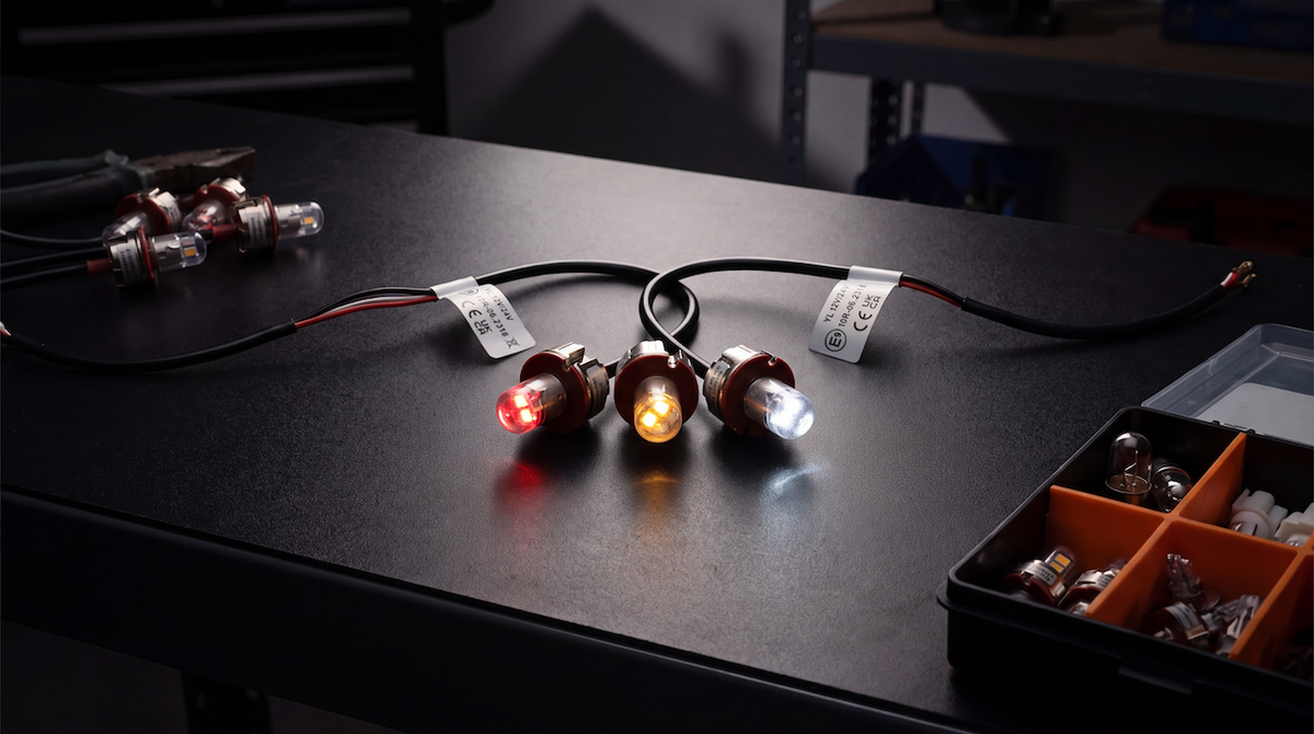 HL-301 Covert LED hazard warning light round