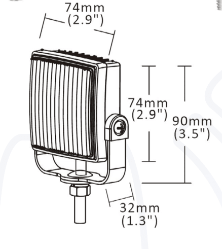 6H75 Pedestal mount LED Strobe lamp amberLED warning light6H75ARVSWDSRH Lighting