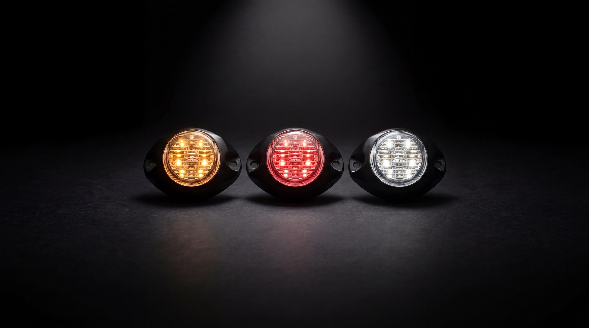 HL-300 Covert LED hazard warning light round
