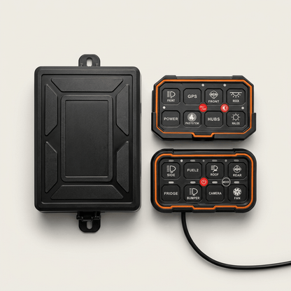 8-Way Wireless Switch Panel System with Bluetooth – 12–24VAccessorySW8BT-WSRH LightingSRH Lighting