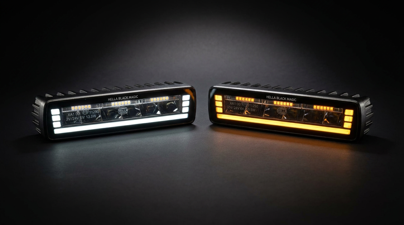 Hella  Black Magic Edgeless Pro Mini Lightbar (7")