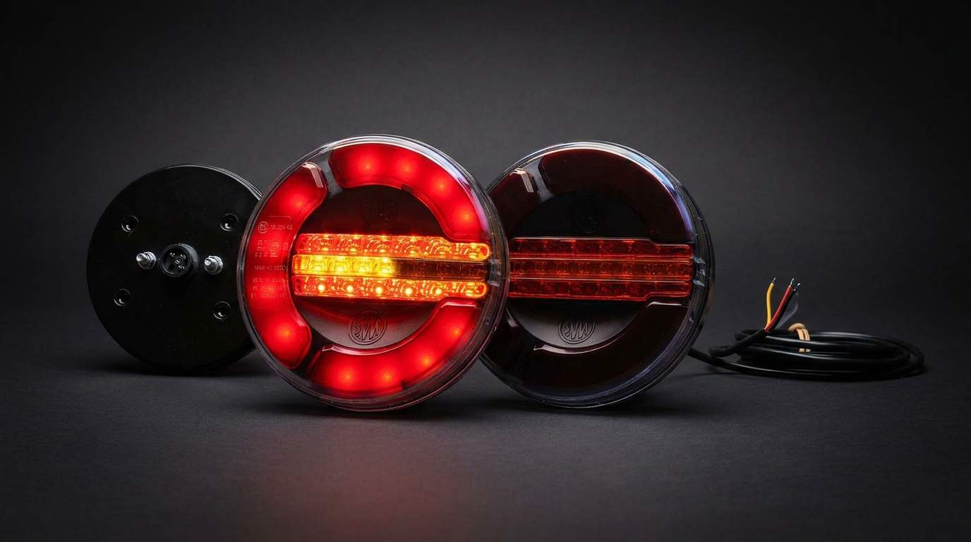 WAS W153 DD Rear stop tail dynamic indicator Black