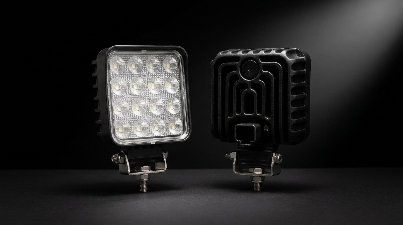 GP Series square LED work light 64w 19-32v