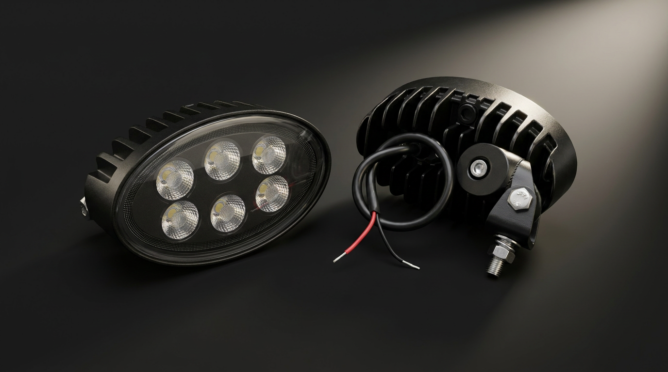 Oval LED work light 30w 2,800m 360 deg. mount