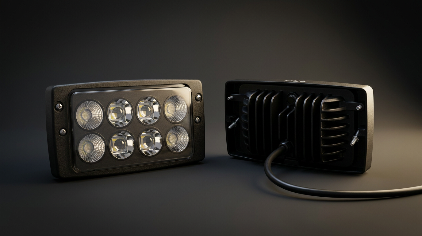 Rectangular LED work light 35w 3,000lm  Recess mount