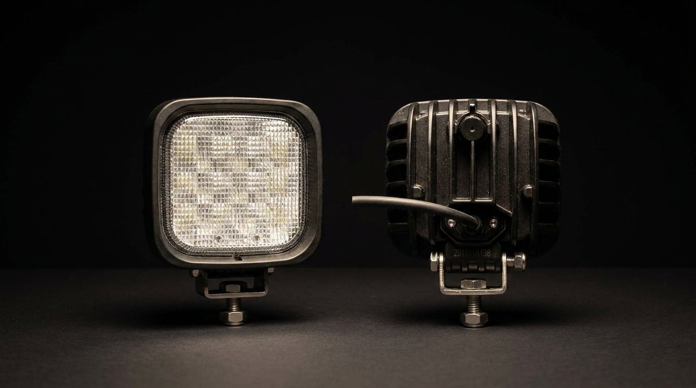 High Power OSRAM LED Forklift Light - 4050 Lumens, IP68, Stainless Steel Bracket