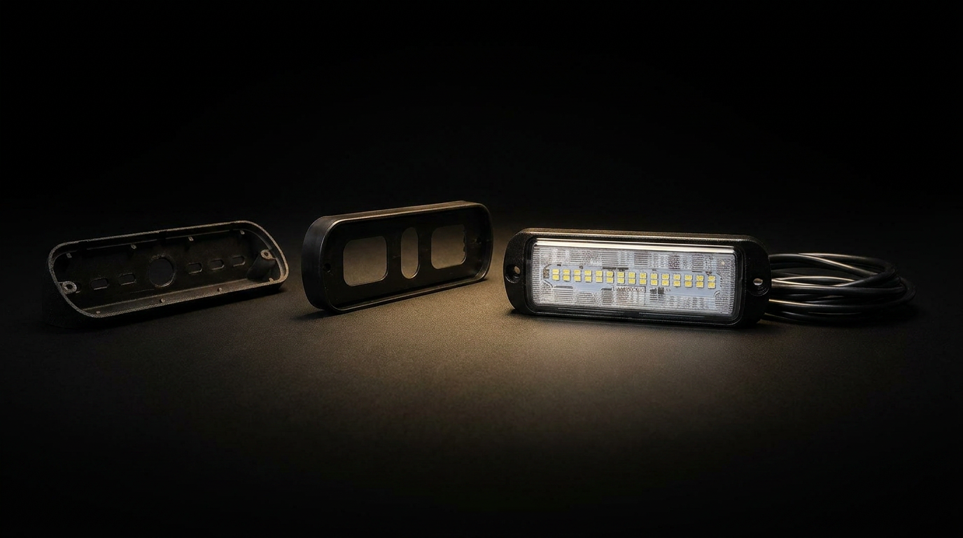 WAS W229 LED  compact scene light with 45 deg. adaptor