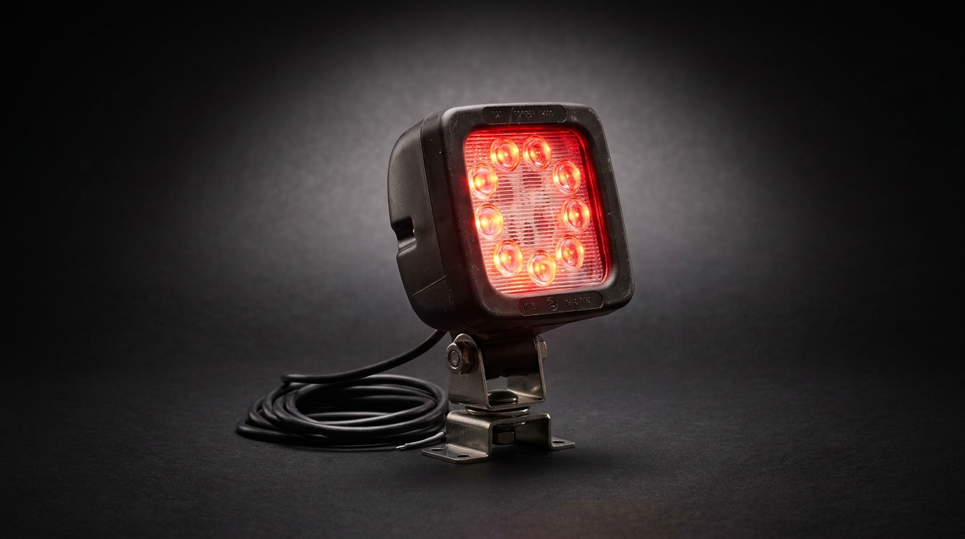 WAS W81 decorative LED RED work lamp dual voltage