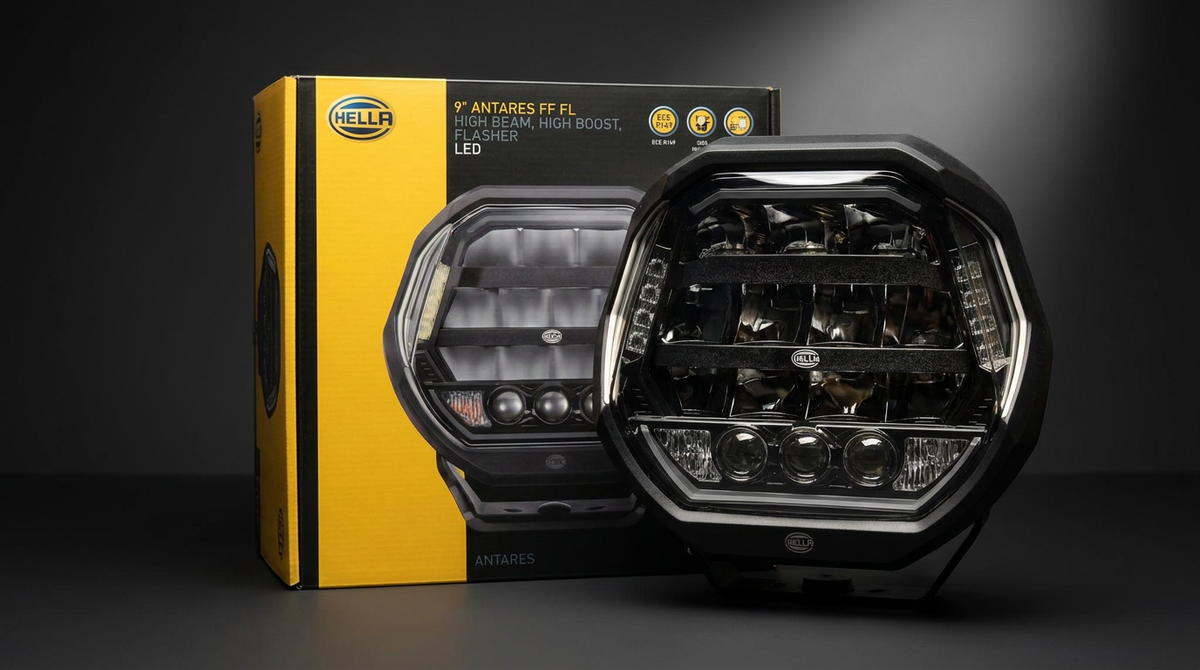 Antares FF 9" - 12/24V - 2700lm plus boost - octagonal driving light with 7 fumctions