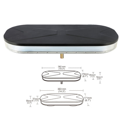 VSWD 139 Mini light bar 362mm with dark or clear lens