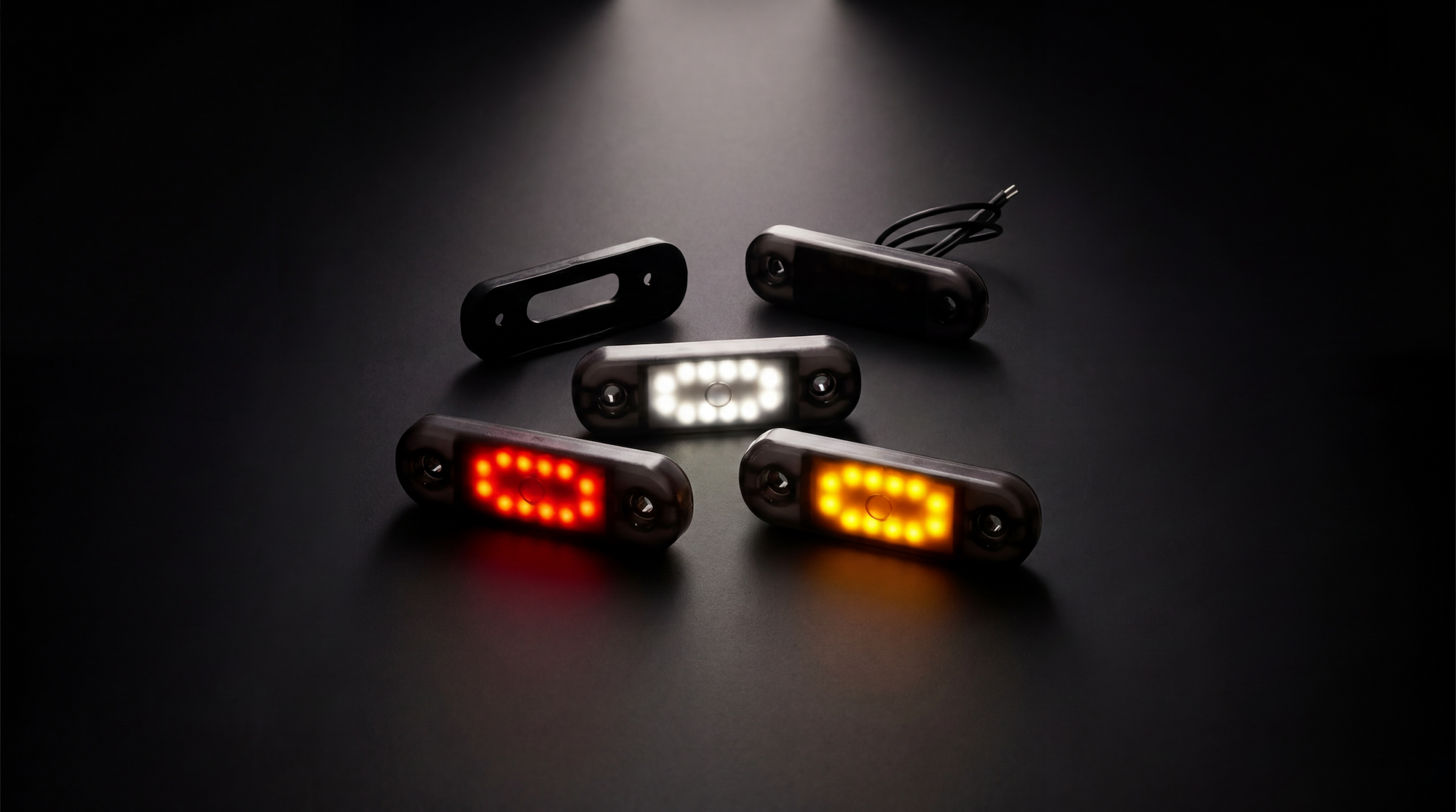 WAS W275.2 BLACK LED Position- Marker Lights