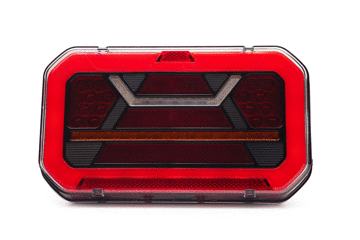 WAS W298 LED Multifunction Rear Trailer Lamps (BLACK)