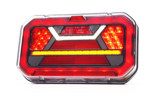 WAS W298 LED Multifunction Rear Trailer Lamps (BLACK)