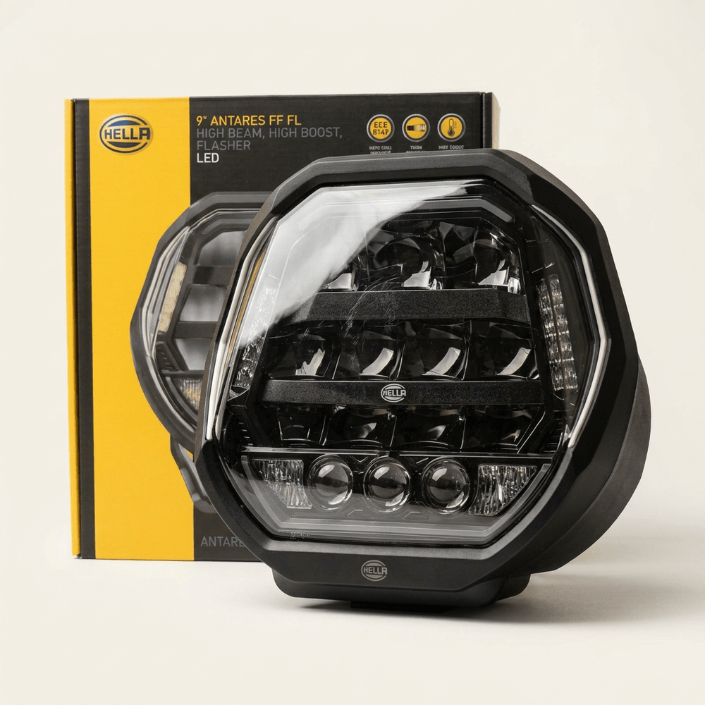 Antares FF 9" - 12/24V - 2700lm plus boost - octagonal driving light with 7 fumctionsDriving Light1F9 358 228-891HellaSRH Lighting
