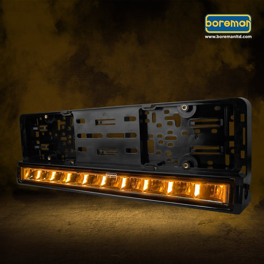 Boreman Number plate holder with LED lightbarDriving LightBoremanSRH Lighting