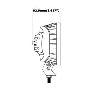 Boreman PHANTOM V2 Smoked High Power LED Spot Lamp Dynamic Amber&Clear PositionDriving Light1001 - 2670BoremanSRH Lighting