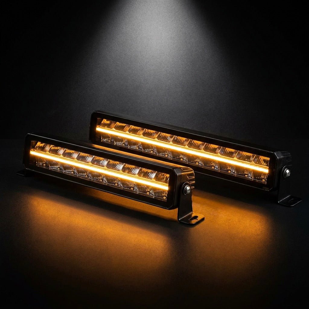 CONCERT LED Dual Row Bezel-Less Light Bar with White ,Amber position light7 