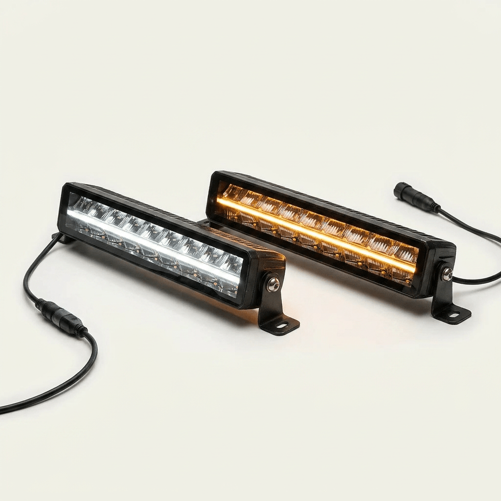 CONCERT LED Dual Row Bezel - Less Light Bar with White ,Amber position light7 " - 20"3317SRH LightingSRH Lighting