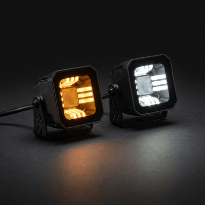CUBE with amber white position part of the VERTEX seriesWork light with position2033WSRH LightingSRH Lighting