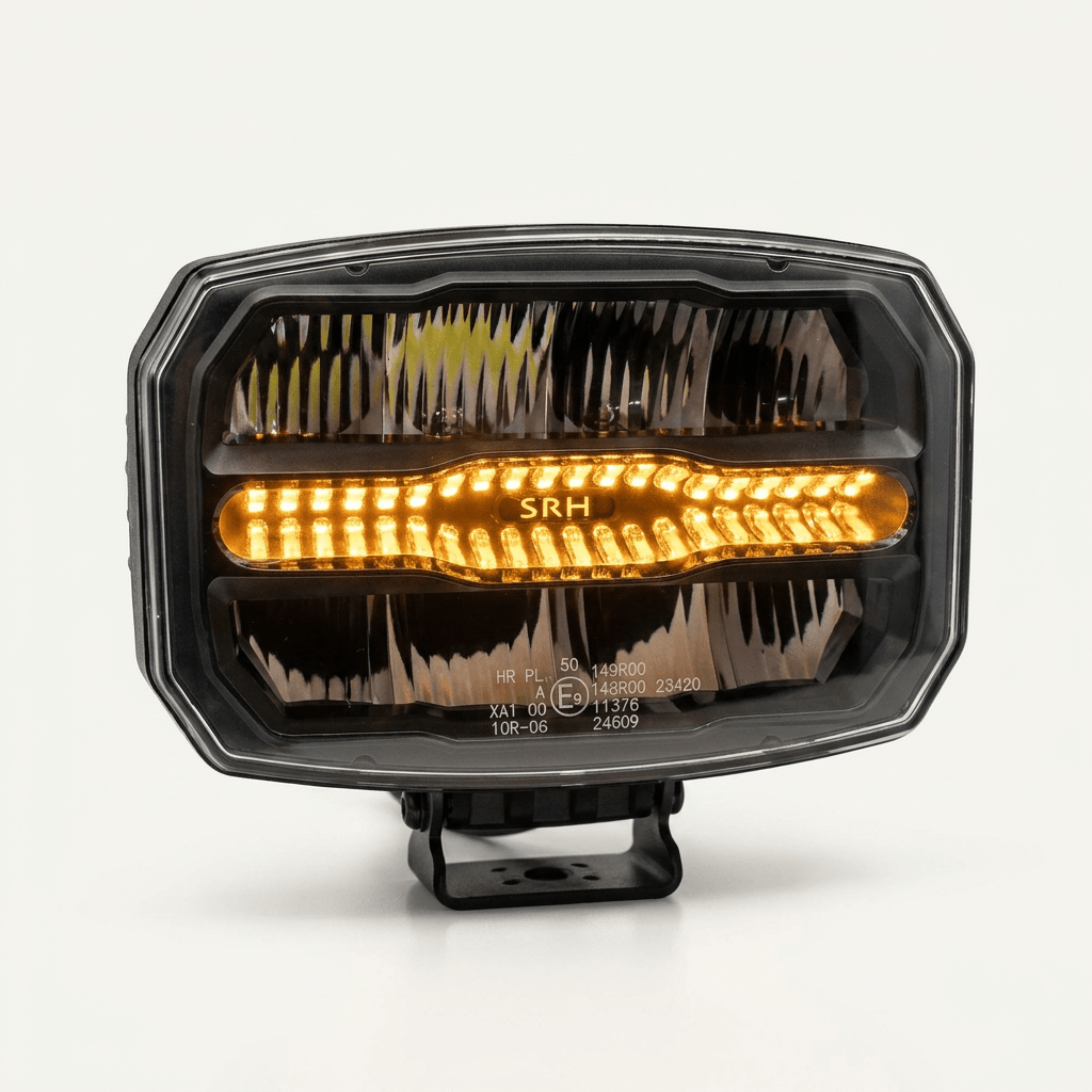 FIRESTORM driving light dual colour position, R65 hazard & Dynamic start - upDriving Light2049WSRH LightingSRH Lighting