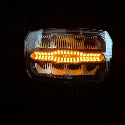 FIRESTORM driving light with dual colour side light, R65 hazard and Dynamic start - upDriving Light2049WSRH LightingSRH Lighting