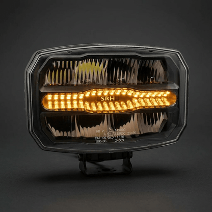 FIRESTORM Dual Colour Driving Light with R65 Hazard & Dynamic Start - UpDriving Light2049WSRH LightingSRH Lighting