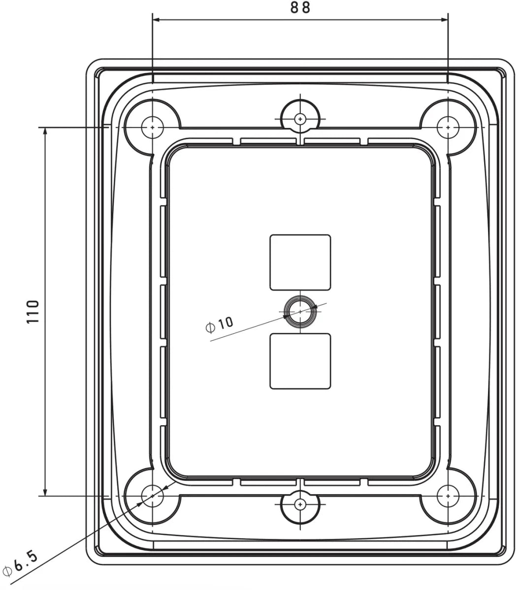 Fristom frame for FT - 323 LED and FT - 324 LED lamps.AccessoryFT-323/324 FR2FristomSRH Lighting