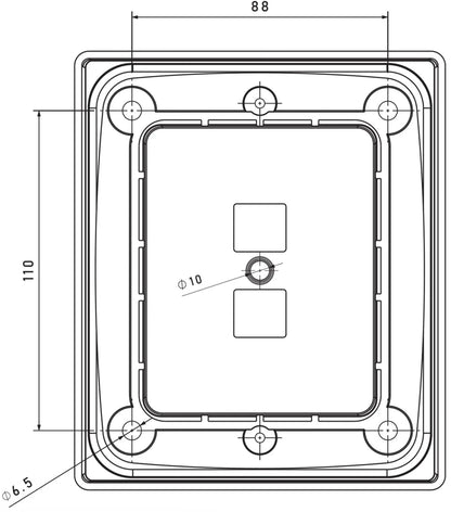 Fristom frame for FT - 323 LED and FT - 324 LED lamps.AccessoryFT-323/324 FR2FristomSRH Lighting