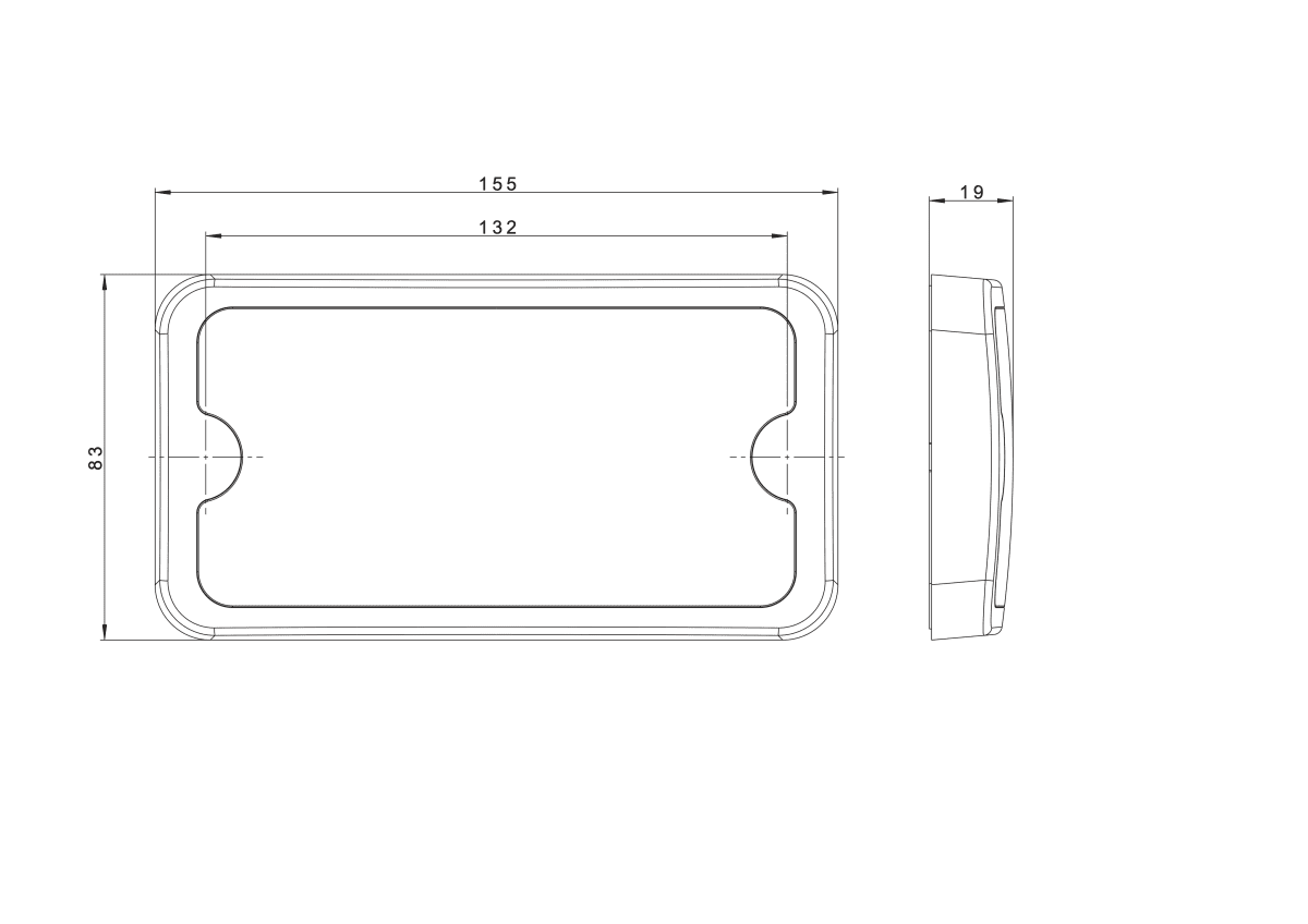 Fristom LED interior lighting lamp with switch, 4 light levels: FT - 162Interior lightFT-162 LED TS ADRFristomSRH Lighting