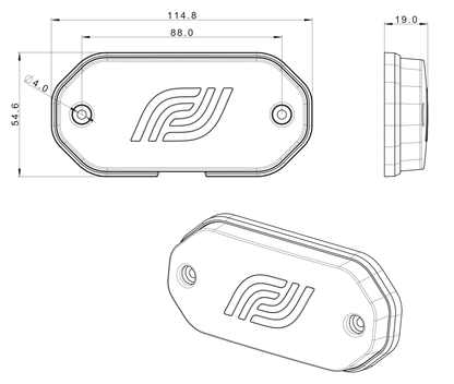 Fristom Marker lamp FT - 078 LED IP69 lampMarker LightFT-078 Z LEDFristomSRH Lighting