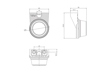 Fristom Round Marker lamp FT - 059 LEDMarker LightFT-059 C+K LEDFristomSRH Lighting