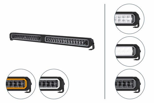 Hella Black Magic Tough Pro 38" light bar (Double Row, Twin Module)33" - 40"HellaSRH Lighting