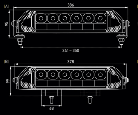 Hella DYNARAY 37.5'' double row spot lightbar with strobe33" - 40"1FJ 359 100-311HellaSRH Lighting