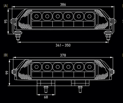 Hella DYNARAY 37.5'' double row spot lightbar with strobe33" - 40"1FJ 359 100-311HellaSRH Lighting