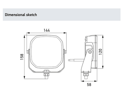 HELLA SPF2200 Multifunction LED Work LampLED work light1GA 357 400-001HellaSRH Lighting