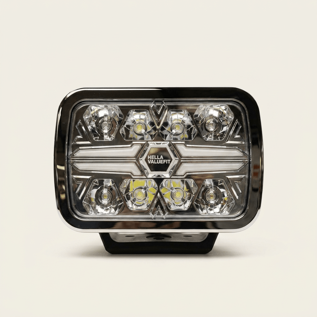 Hella Valuefit Blade Rectangular 9 in. Upright MountDriving Light1FJ 357 199-081HellaSRH Lighting