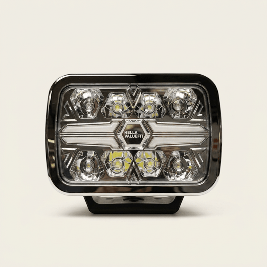 Hella Valuefit Blade Rectangular 9 in. Upright MountDriving Light1FJ 357 199-081HellaSRH Lighting