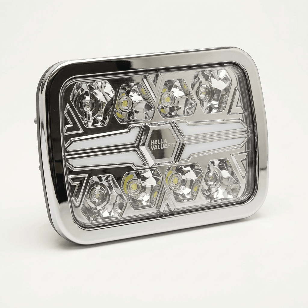 Hella Valuefit Blade Rectangular 9 in. Upright MountDriving Light1FJ 357 199-081HellaSRH Lighting