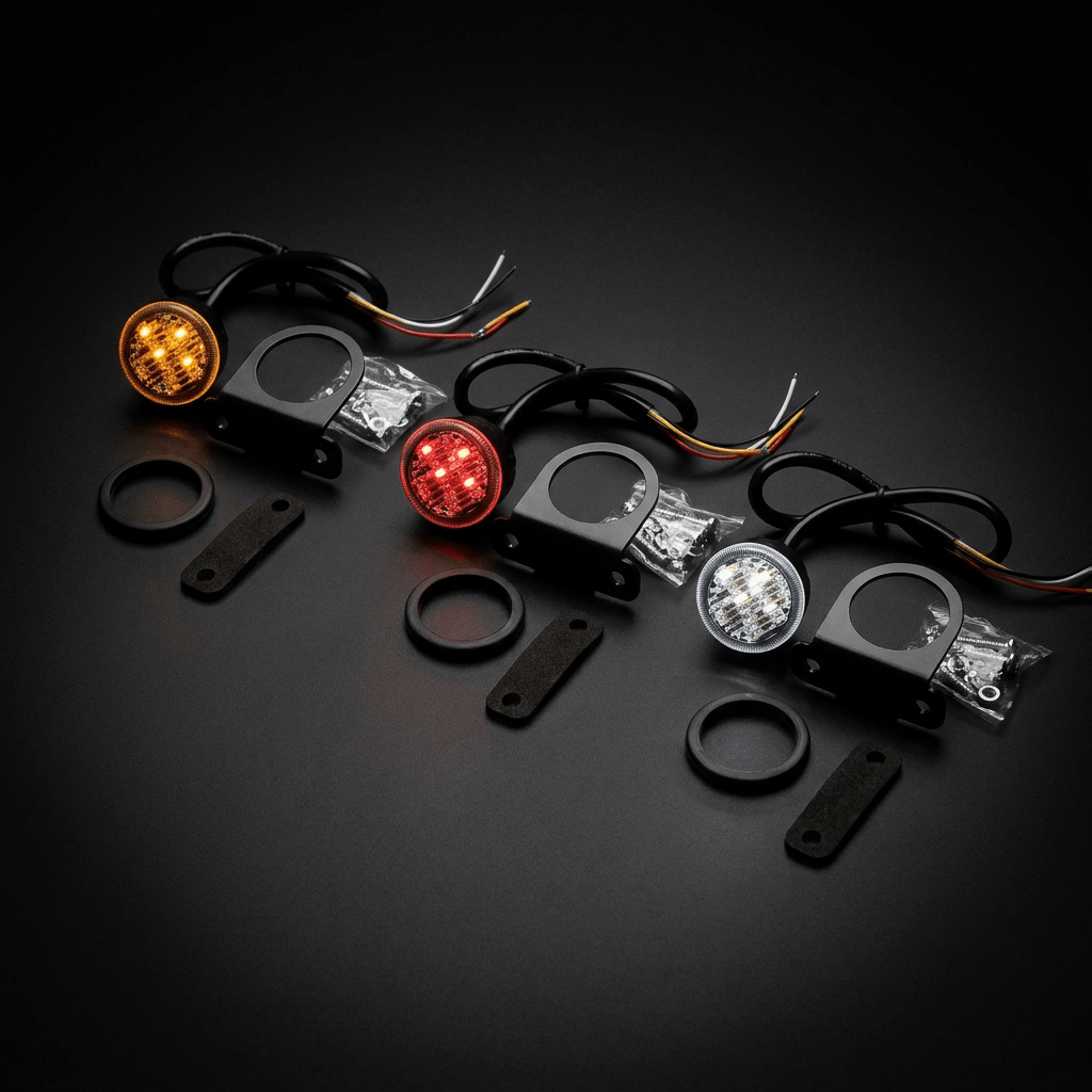 HIL - 310 Covert LED hazard warning light roundLED warning lightHIL-310-WSRH LightingSRH Lighting