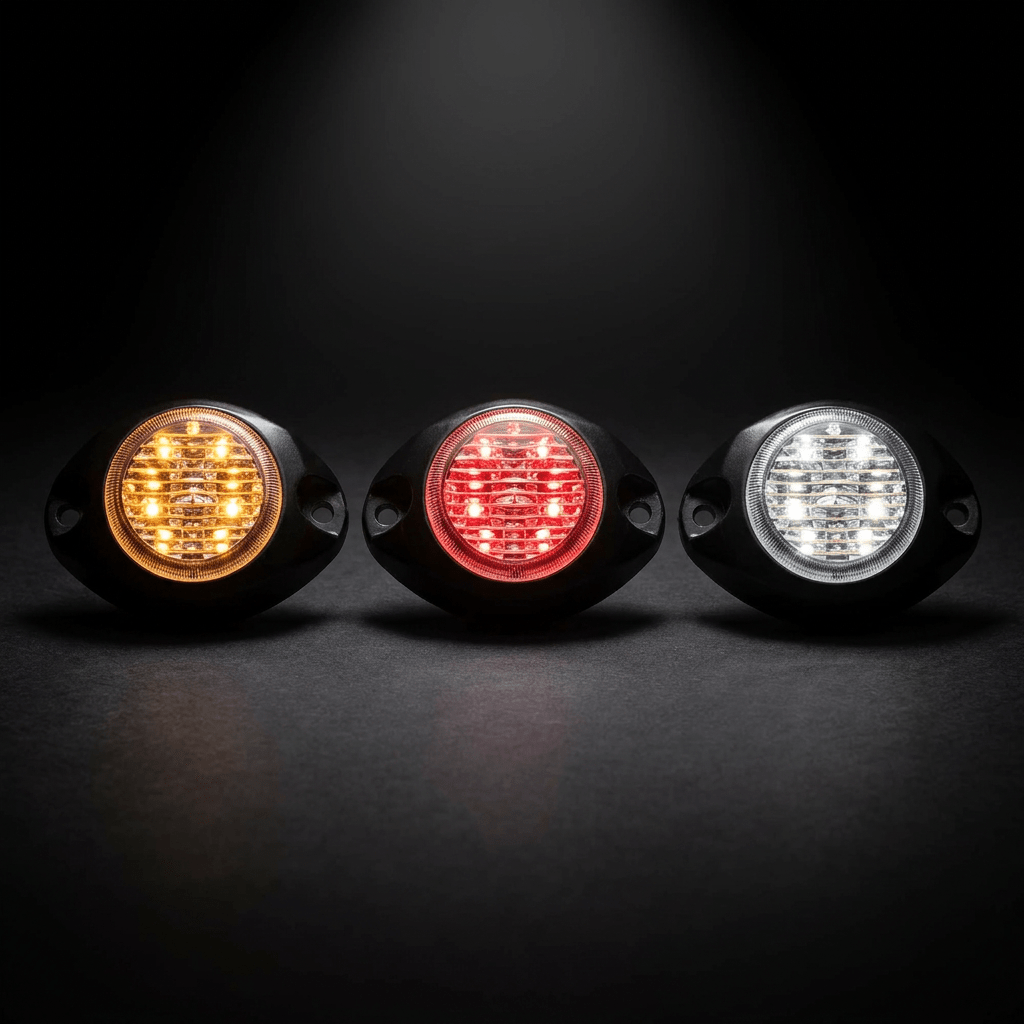 HL - 300 Covert LED hazard warning light roundLED warning lightHL-300-WVSWDSRH Lighting