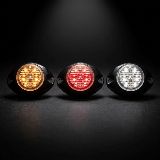 HL - 300 Covert LED hazard warning light roundLED warning lightHL-300-WVSWDSRH Lighting