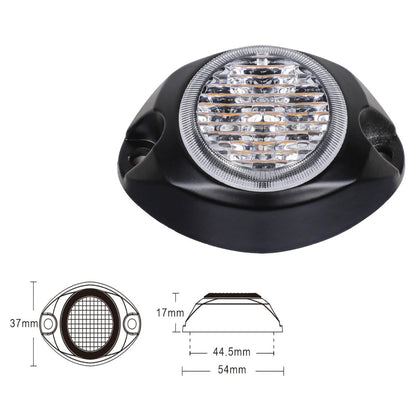 HL - 300 Covert LED hazard warning light roundLED warning lightHL-300-WVSWDSRH Lighting
