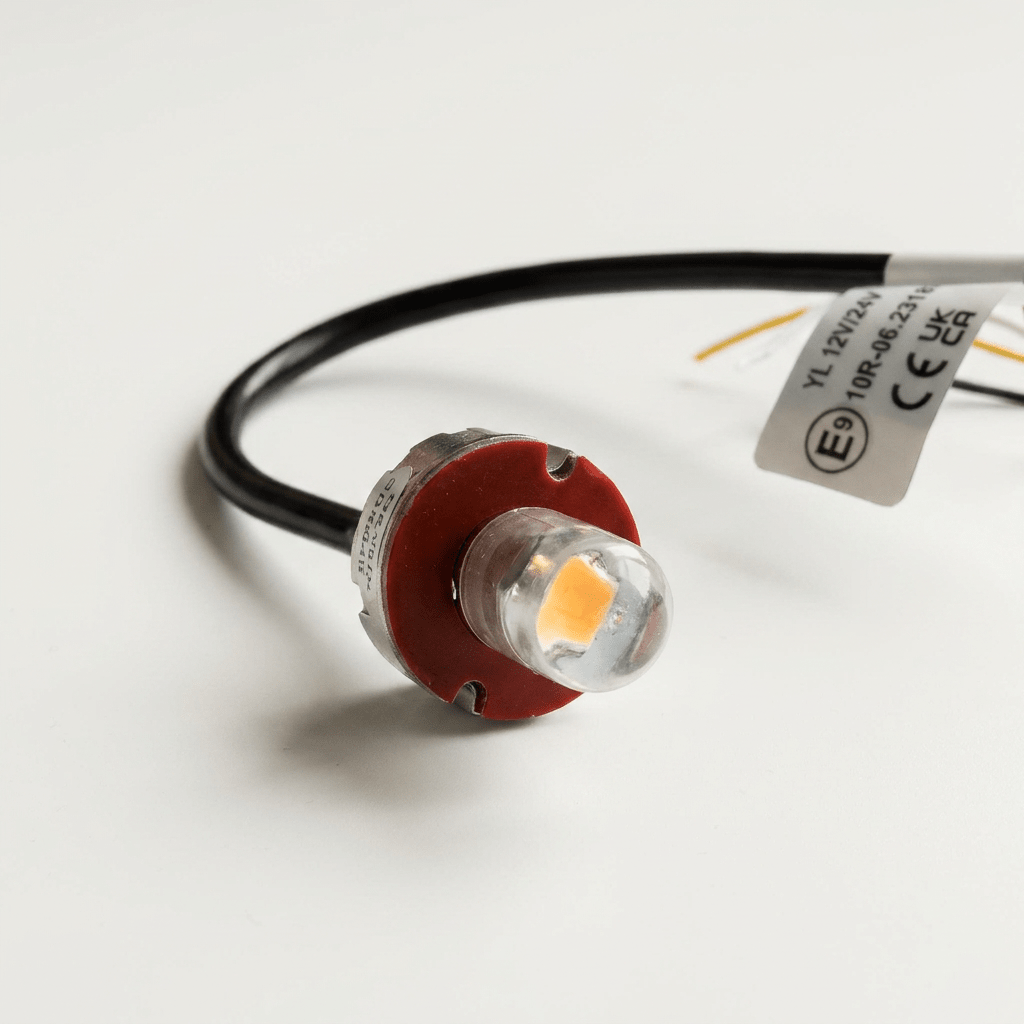 HL - 301 Covert LED hazard warning light roundLED warning lightHL-301-WVSWDSRH Lighting